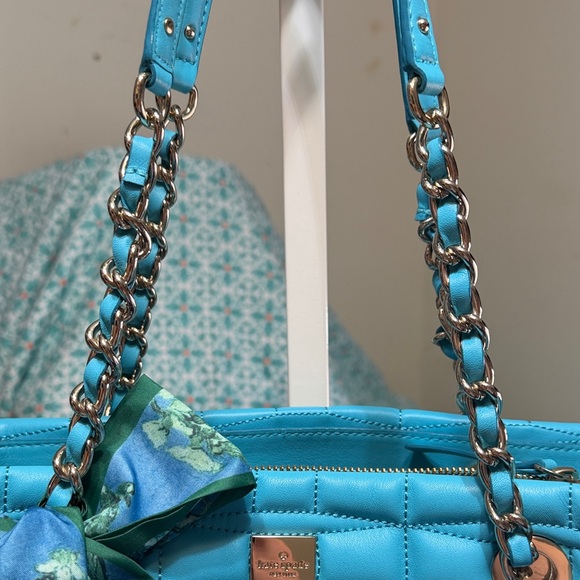 Kate Spade Turquoise Quilted Satchel - Picture 3 of 16